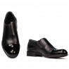 Pantofi eleganti barbati 765 lac negru combinat