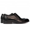 Pantofi eleganti barbati 765 lac negru combinat