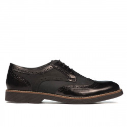 Pantofi casual barbati 826 negru combinat