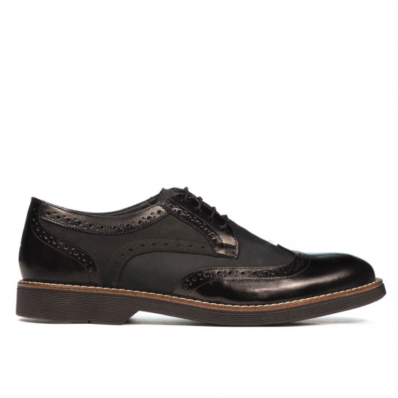 Pantofi casual barbati 826 negru combinat