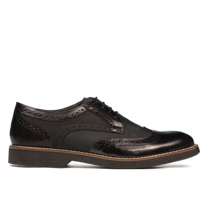 Pantofi casual barbati 826 negru combinat