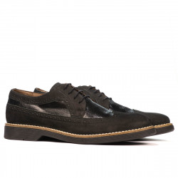 Pantofi casual barbati 829 bufo negru combinat