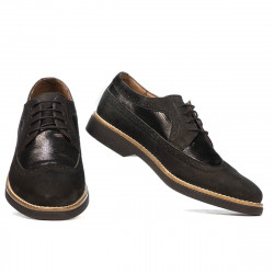 Pantofi casual barbati 829 bufo negru combinat