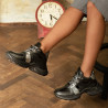 Ghete dama 3351 negru combinat