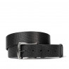 Curea barbati 01b negru presat