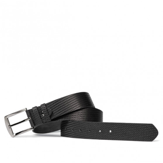 Curea barbati 01b negru presat Curea barbati 01b negru presat