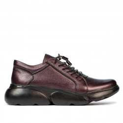 Női alkalmi cipő 6032 gyöngyház lila