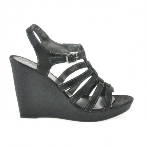 Sandale dama 575 negru satinat Sandale dama 575 negru satinat