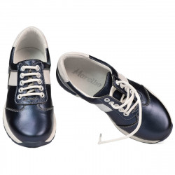 Pantofi copii 2005 indigo sifef+alb