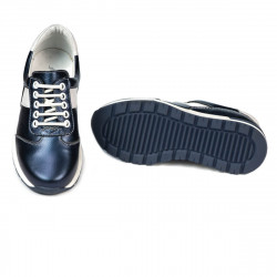 Pantofi copii 2005 indigo sifef+alb