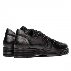 Pantofi casual dama 6026 negru combinat