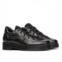Pantofi casual dama 6026 negru combinat
