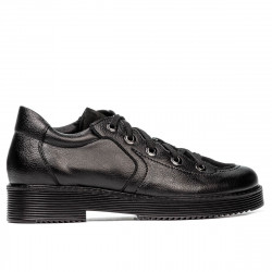 Pantofi casual dama 6026 negru combinat
