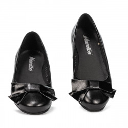 Női balerinák 6033 fekete kombinált