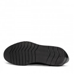 Pantofi casual 929 negru combinat