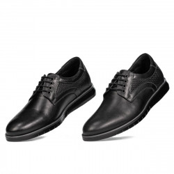 Pantofi casual 929 negru combinat