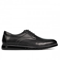 Pantofi casual 929 negru combinat