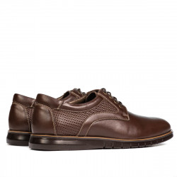 Pantofi casual 929 maro combinat
