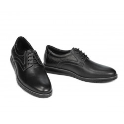 Pantofi casual 929 negru combinat