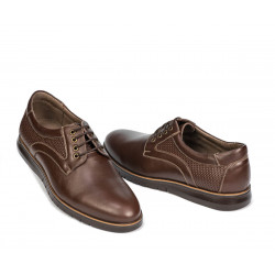 Pantofi casual 929 maro combinat