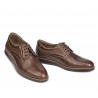 Pantofi casual 929 maro combinat