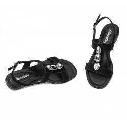 Sandale dama 5073 negru velur