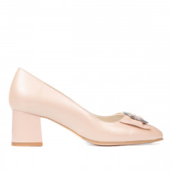 Elegáns női cipők 1274 gyöngyház púder