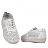 Mocasini dama 6034 alb