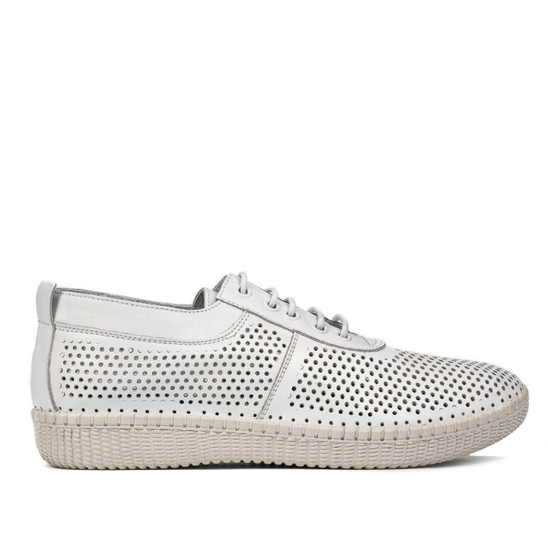 Mocasini dama 6034 alb
