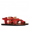 Sandale dama 5076 rosu corai velur