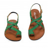 Sandale dama 5076 verde velur