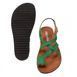 Sandale dama 5076 verde velur