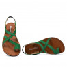 Sandale dama 5076 verde velur