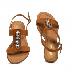 Sandale dama 5073 camel velur