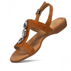 Sandale dama 5073 camel velur