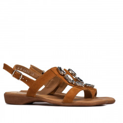 Sandale dama 5073 camel velur