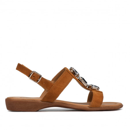 Sandale dama 5073 camel velur