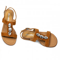 Sandale dama 5073 camel velur