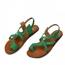 Sandale dama 5076 verde velur