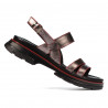 Sandale dama 5075 gri sidef+rosu