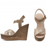 Sandale dama 5078 bej+auriu