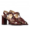 Sandale dama 1284 bordo
