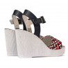 Sandale dama 5080-1 indigo combinat