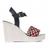Sandale dama 5080-1 indigo combinat