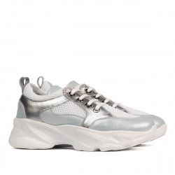 Női sportcipők 6038 gyöngyházas kék kombináció