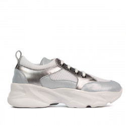 Női sportcipők 6038 gyöngyházas kék kombináció