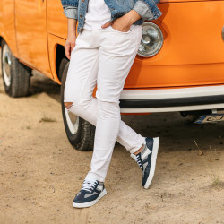 Pantofi sport  barbati 928 indigo combinat
