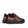 Pantofi copii 2009 bordo sidef combinat