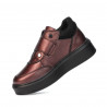 Pantofi copii 2009 bordo sidef combinat