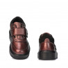 Pantofi copii 2009 bordo sidef combinat